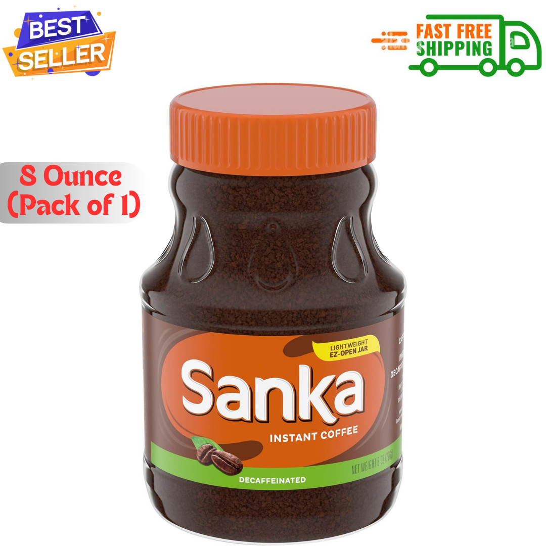 Sanka Decaf Instant Coffee,  8 Ounce (Pack of 1) Jar ...