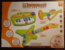 Intellect musical instruments toys for toddlers, trumpet/guitar/keyboard/lightup