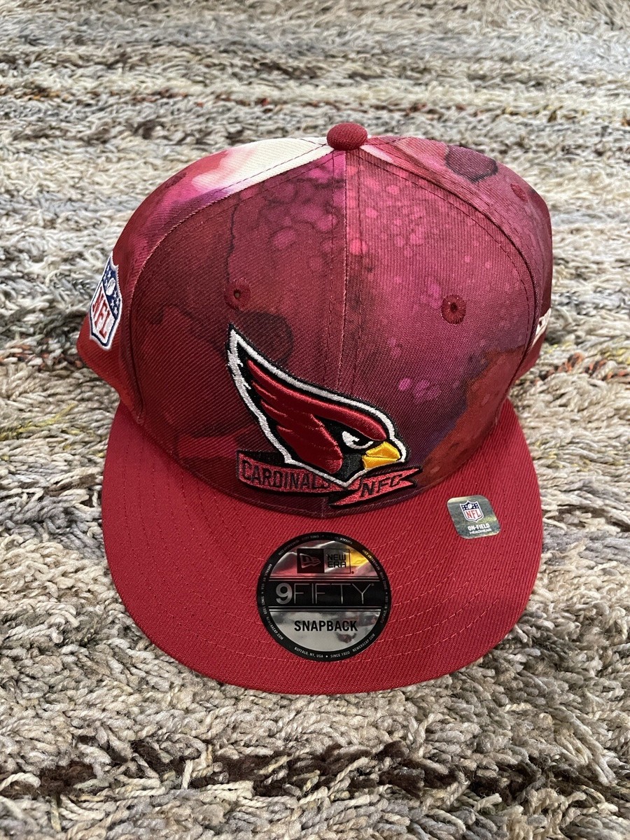 NFL Arizona Cardinals New Era Sideline 9FIFTY Ink Dye Red Mens