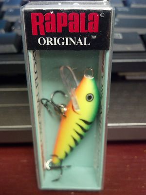 RAPALA, F05FT, The ORIGINAL FINNISH MINNOW, firetiger, FISHING LURE, F-5