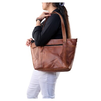 Vielseitig Hobo Braunes Leder Tragetasche für Damen Freizeit Reisetasche