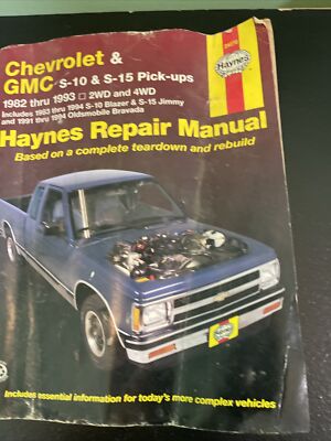 Haynes Chevy S-10 GMC S-15 Truck 1982-1993 Auto Service Repair Manual 24070 