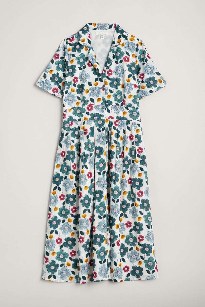 Seasalt Women's Dress natural Charlotte Dress Petite Helford Floral Nettle eBay