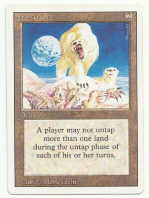 Winter Orb Mtg MISPRINT. Revised. Printed with a blue thin line in text box