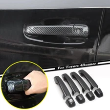For 2017-2023 Toyota 4Runner Carbon Fiber Look Side Door Handle Cover Trim 8PCS