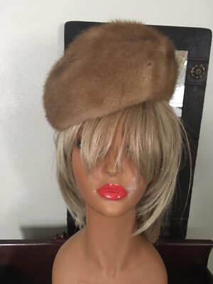 Vintage CHRISTIAN DIOR Paris France Fur Hat 50s | eBay display picture 1