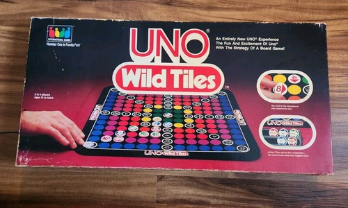 Vtg 1983 UNO Wild Tiles Strategy Board Game International Games COMPLETE - Picture 6 of 7