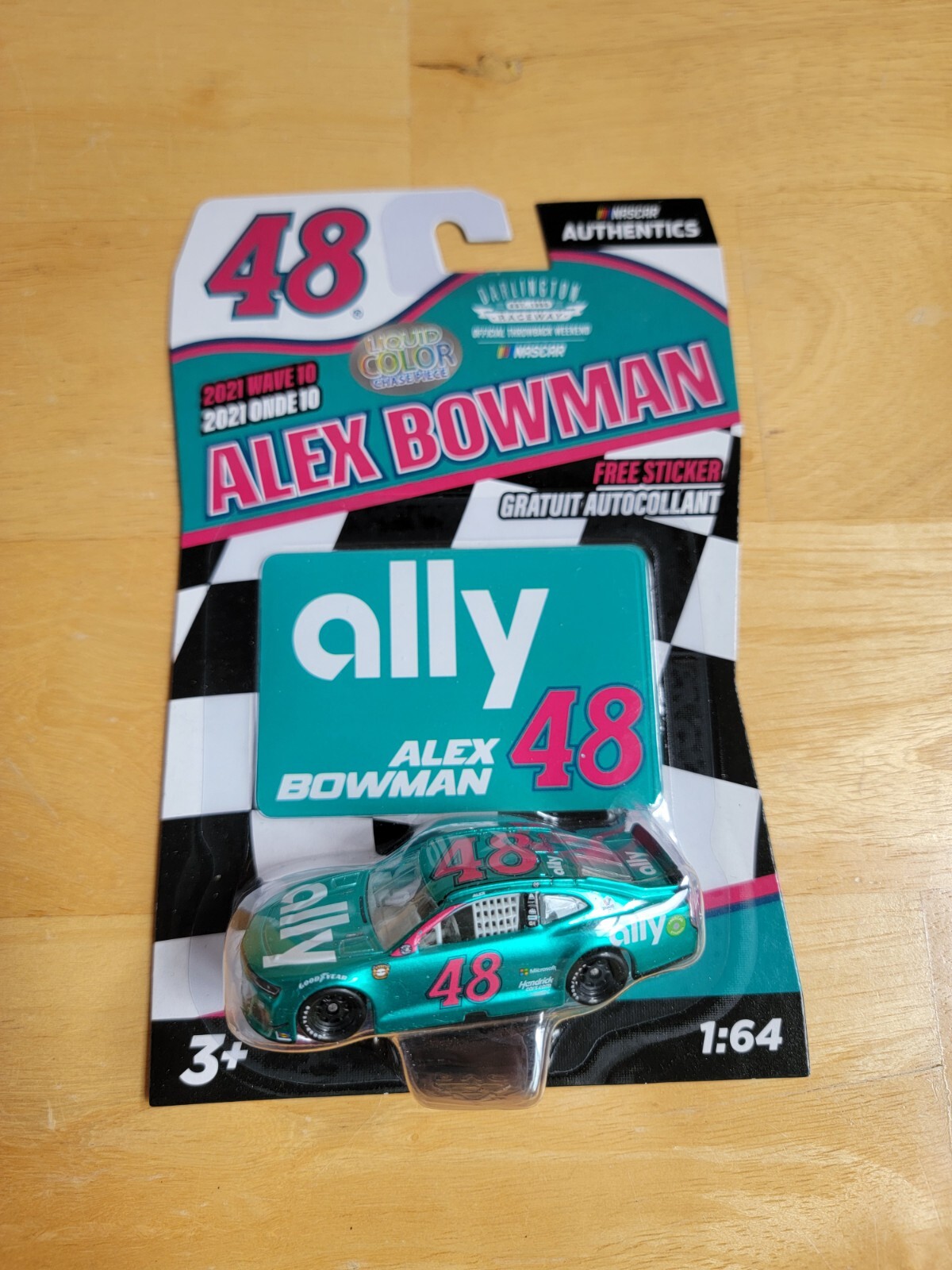 2021 NASCAR AUTHENTICS ALEX BOWMAN WAVE 10 LIQUID COLOR CHASE