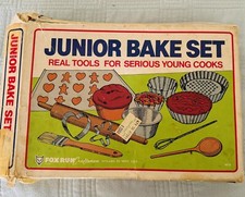 Vintage 1986 Junior Bake Set - Fox Run Craftsmen -made in the USA