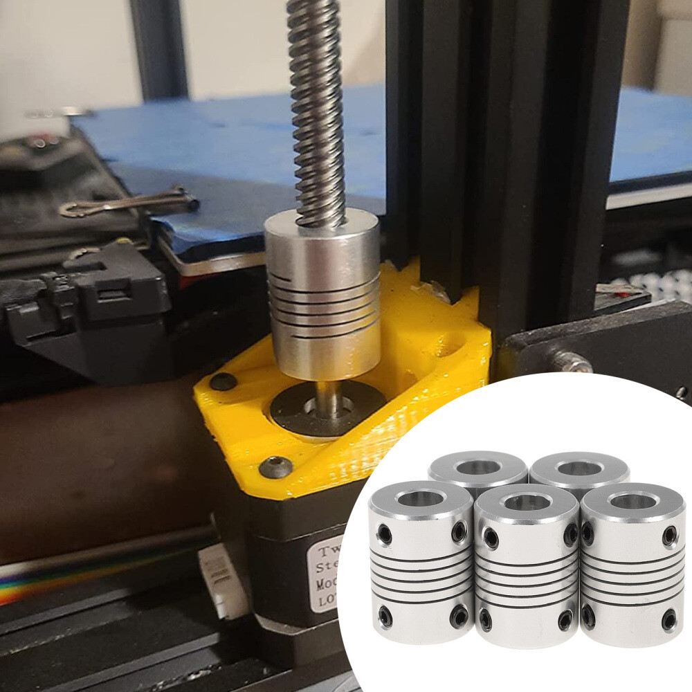 5 Pcs Elastic Coupling Shaft Flexible Coupler Rods Machine Tool eBay