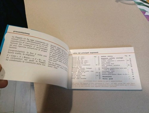 Libretto Uso e Manutenzione Piaggio Ciao Bravo Si - Foto 4 di 7