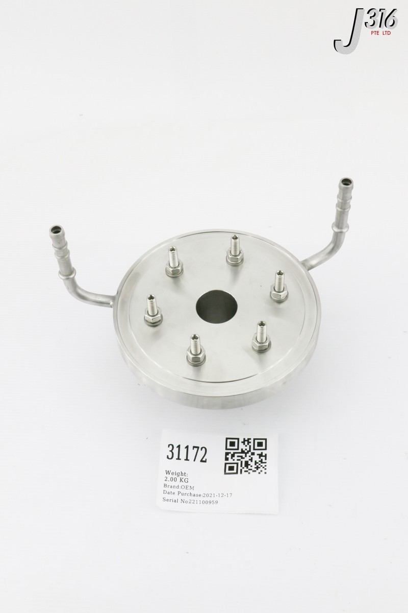 31172 OEM FLANGE ASSEMBLY FOR MW FEEDTHROUGH DN 10 (NEW) 10016620