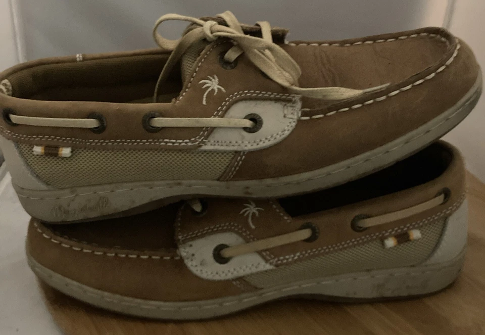 Zapatos Mocasines de Barco con Cordones Magaritaville Mujer’s Talla US9 Foto 4 de 4