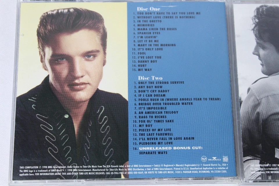 LOT OF 3 TIME LIFE ELVIS PRESLEY COLLECTION CD - FROM THE HEART, THE ROCKER ++ Foto 3 de 4