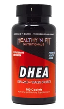 Healthy N Fit DHEA 50mg - 100 Capsules.  Support Hormones and Lean Muscle.