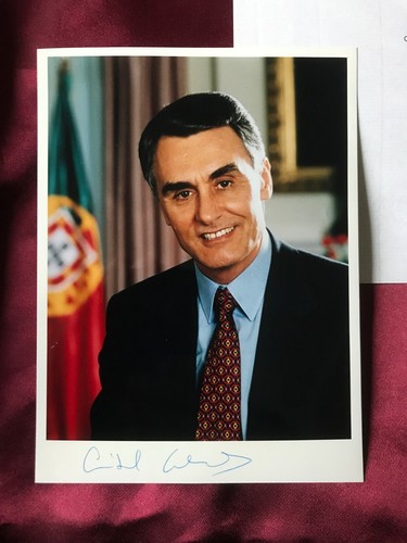 Autograph ANIBAL CAVACO SILVA-Ex-President PORTUGAL-handsigned photo-Aníbal (2) - Picture 2 of 4