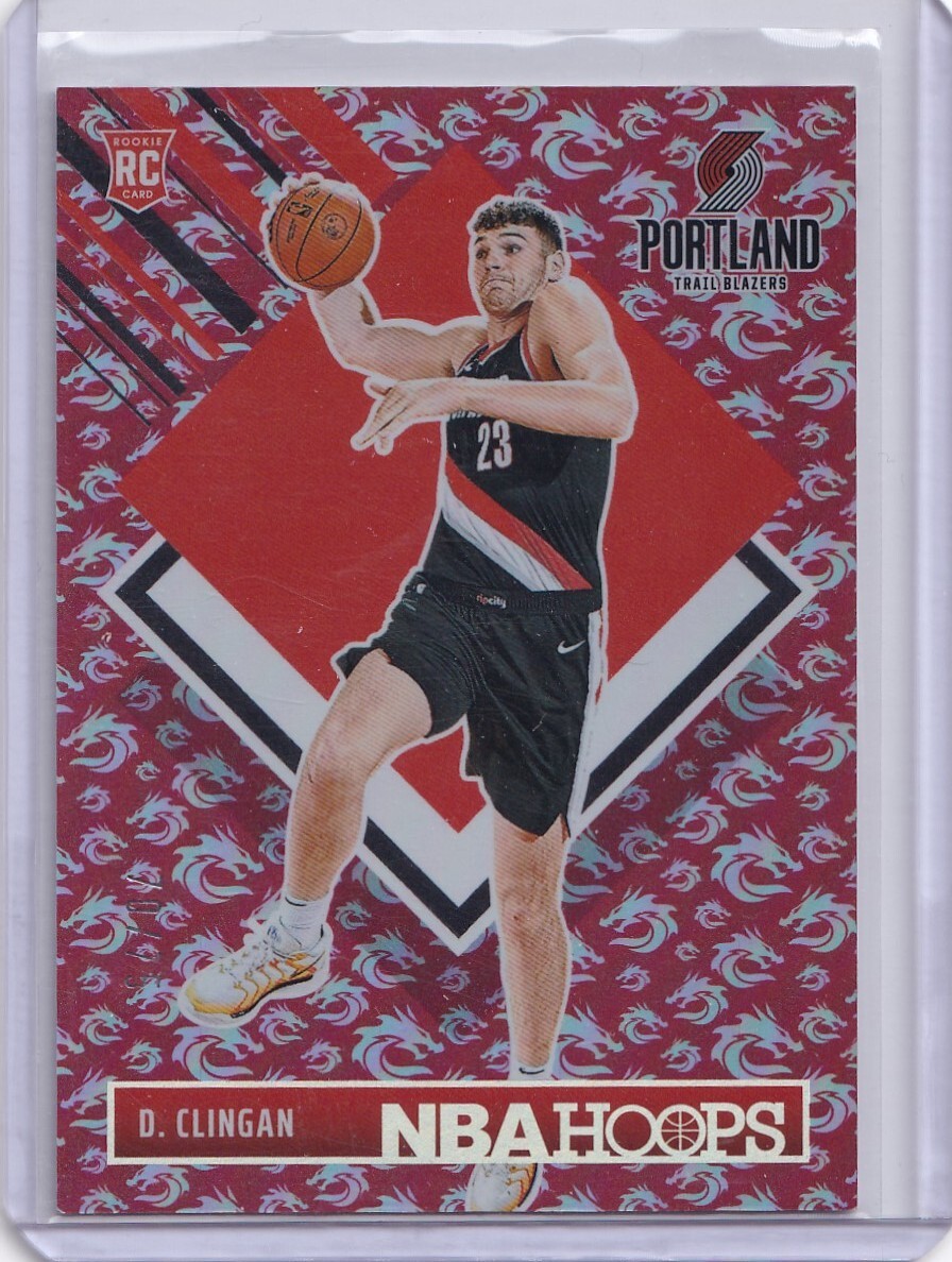 NBA Hoops 2024 RC Donovan Clingan /75 Dragon Year COLOR MATCH #293 Trailblazers