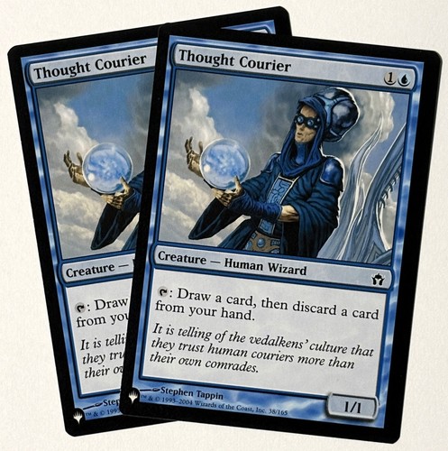 X2 MTG Fifth Dawn (5DN 038) Thought Courier - NM Pack Fresh- Common - The List