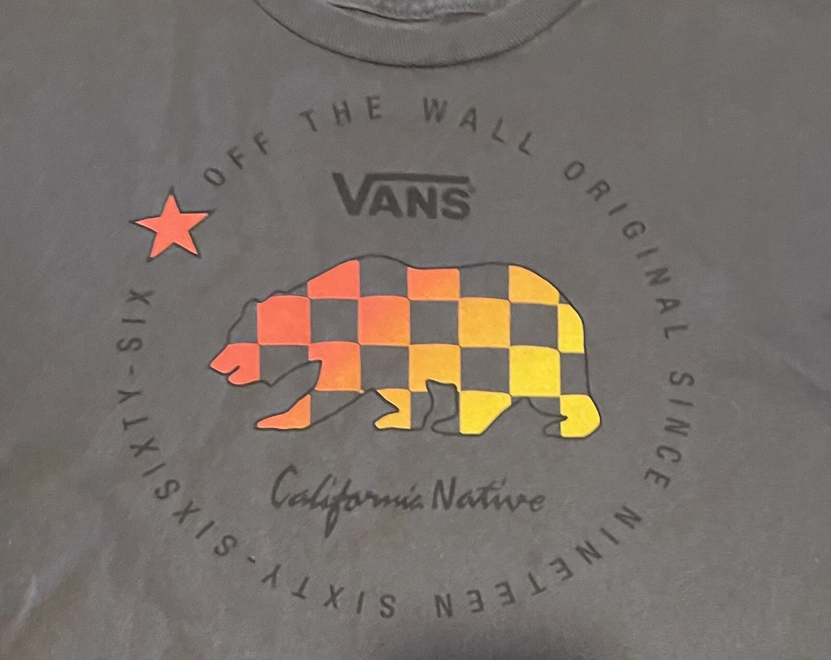 Rainbow checkered cheap shirt vans
