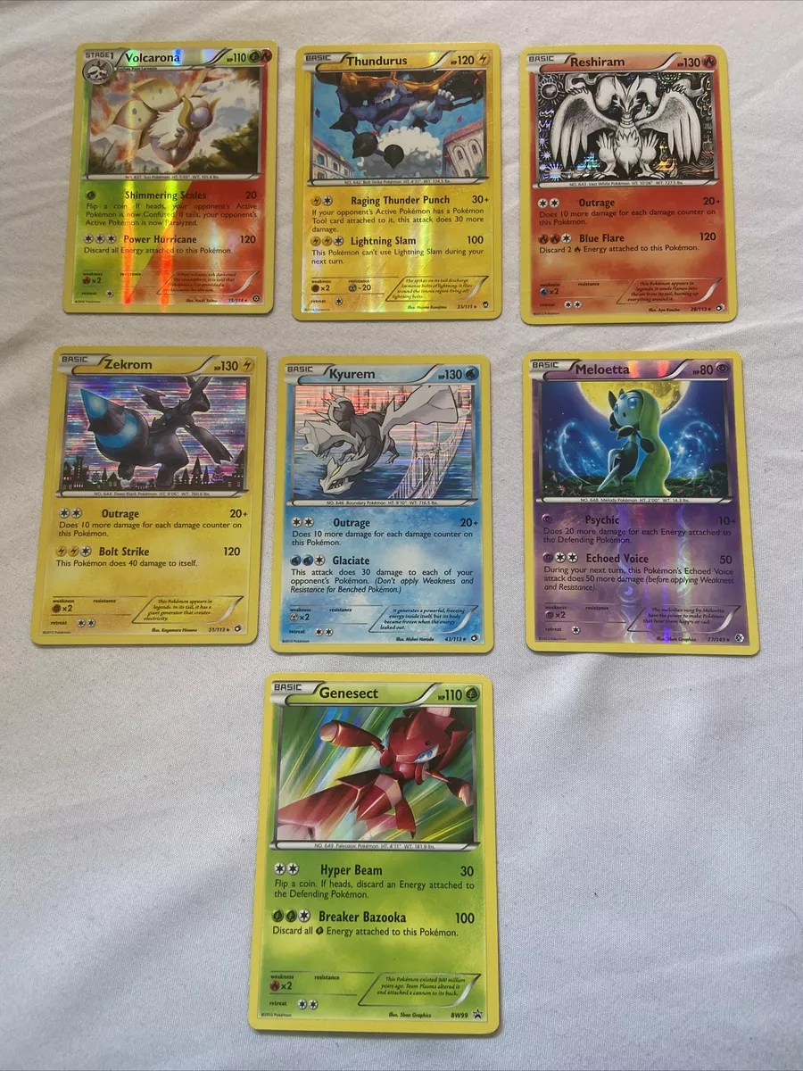 Gen 5 Pokémon Legendary/Mythical Holo 7 Card Lot. All Cards NM