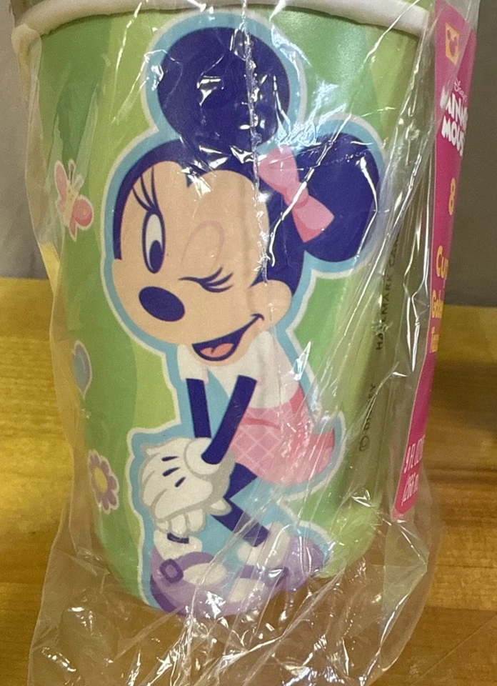 Tazas de Papel Minnie Mouse 24 Total Sello Verde 9oz Disney Bebidas Frías/Calientes NUEVO Foto 3 de 4