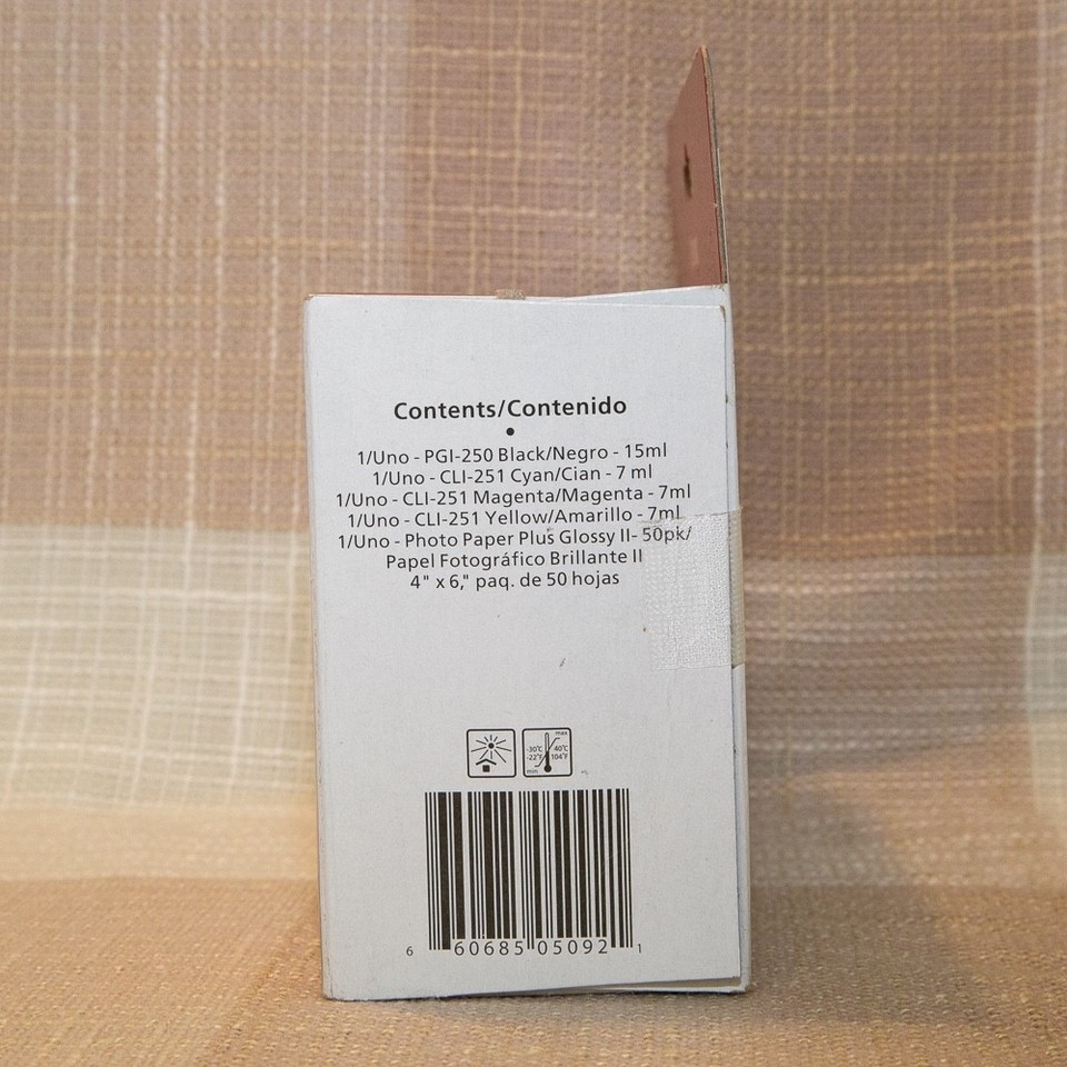 Original Canon PGI-250 / CLI-251 Color Ink Value Pack (Paper Not ...