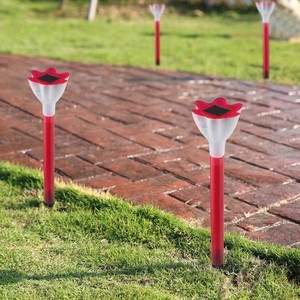 2 Pcs Colored Solar Lights Jardin extérieur pour la pelouse extérieure