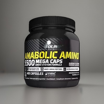 Olimp Anabolic Amino 5500 Mega Caps   400 Kapseln | EAA + BCAA + Taurin