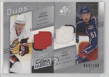 2008-09 SP Game Used Edition Authentic Fabrics Duos Jason Spezza Rick Nash 1e15