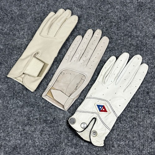 VTG Acushnet Leather Golf Gloves Isotoner Left Hands Mixed Driving Gloves Lot