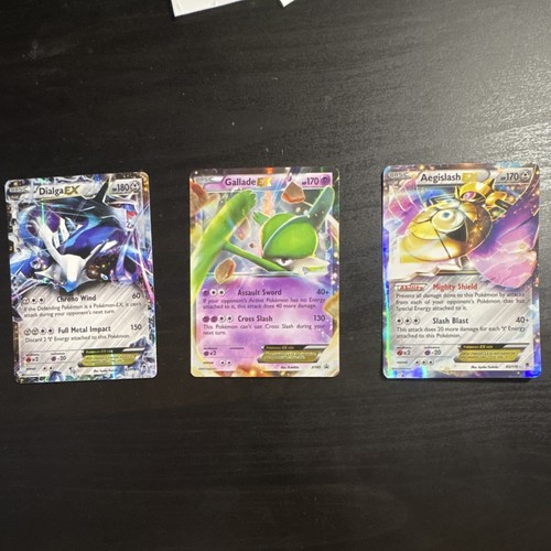 Pokemon TCG EX Holo Lot x3 – Dialga EX Gallade EX Aegislash EX XY 62/119 65/119