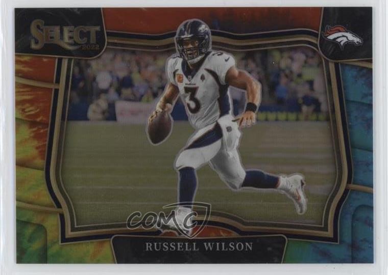 2022 Panini Select Field Level Tie-Dye Prizm 9/25 Russell Wilson #485 gp1