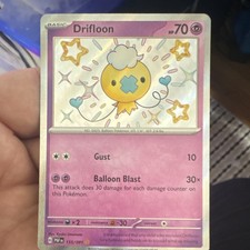 Pokemon TCG Drifloon 155/091 SV Paldean Fates Shiny Rare Holo EN 2024 70HP on eBay