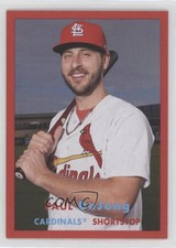 2021 Topps Archives 1957 Topps Red 22/75 Paul DeJong #34 0t2
