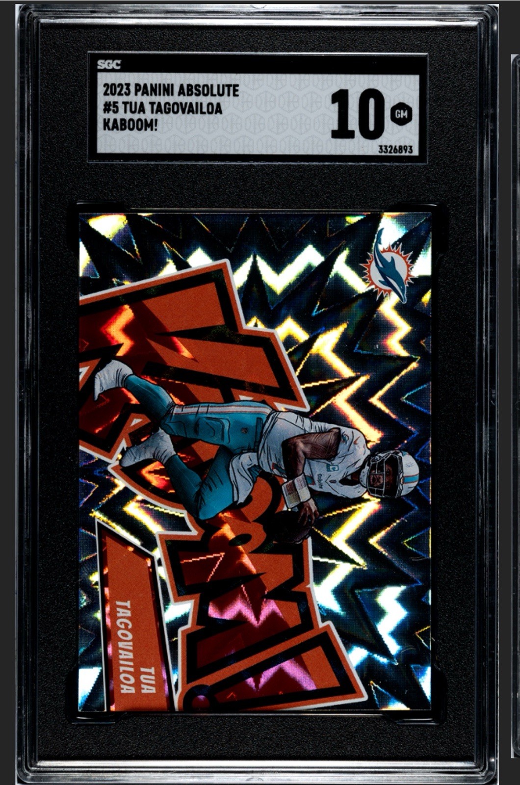 2023 Panini Absolute Kaboom! Horizontal Tua Tagovailoa SGC 10