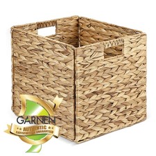 Garnen Wicker Basket Storage Cube 12x12 Collapsible Storage Baskets for Shelves