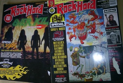 2 x ROCK HARD HEFTE mit SPECIAL 1985 + 1987