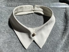 Ivory Detachable Collar   Diamond Button   Elegant   Only 1 Left Fast Ship 