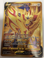 pokemon card zamazenta v gold Amazon.com: Zamazenta V 163/172 - Brilliant Stars - Ultra Rare Pokemon Card
