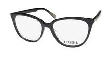 NEW FOSSIL 7051 EYEGLASS FRAME PLASTIC FULL-RIM CAT EYE BLACK 807 53-16-140