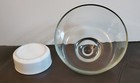 Vintage Cheese/Cracker Tray...Solid Wood With Glass Dome and Condiment Bowl 12"  — photo 8