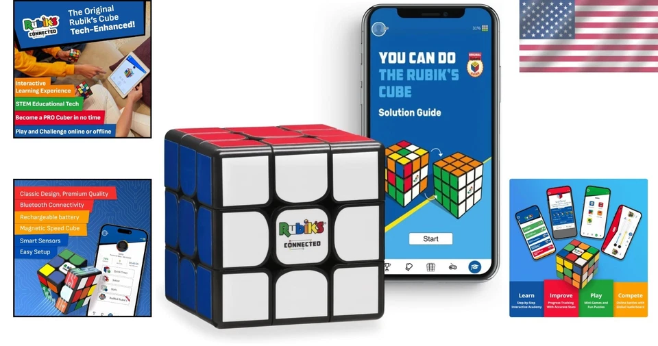 Smart Rubik’s Connected Cube: Transformative 3x3 Speed Challenge for All Ages - Image 2 of 4
