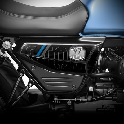 Aufkleber Untersitz 3D Resin für Moto Guzzi V7 Stone 2026 FM-1211 tiefblau