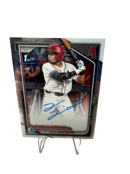 Ivan Luciano 2024 Bowman Draft Chrome 1st Auto #CPA-IL Diamondbacks