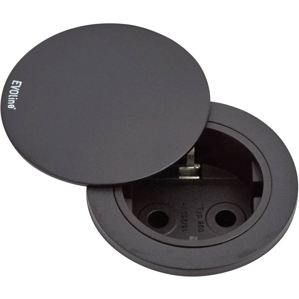 EVOline 159280004100 Multipresa ad incasso 1 parte Nero 1 pz.