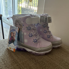 Disney Frozen Girls Snow Boot Glitter Snowfla...