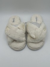 Tahari Lexi Comfy Slippers Off White Womens Size 7M Super Soft