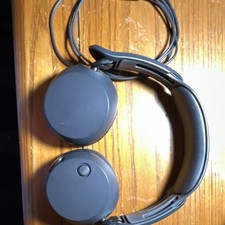 Black Wired Headband Over-Ear Headphones Double Earpieces