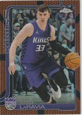 2025-26 Topps Chrome Jake LaRavia Basketball Boarder Refractor Sacramento Kings