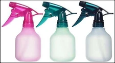 Frosted Spray Bottles Pack of 3 Adjustable Mist Trigger Assorted Colors Reusable